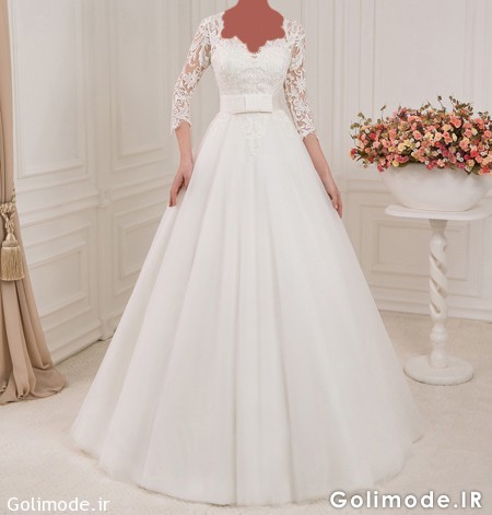 جدیدترین لباس عروس های آستین دار,شیک ترین لباس عروس های با حجاب