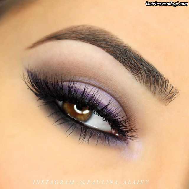 مدل آرایش چشم لایت دخترانه