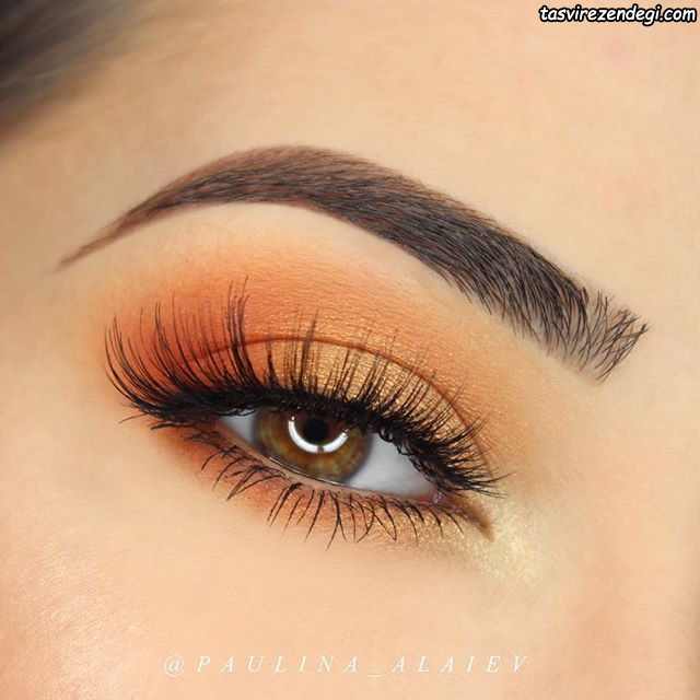 مدل آرایش چشم ملایم و جذاب