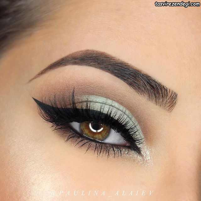 مدل آرایش چشم ملایم و جذاب