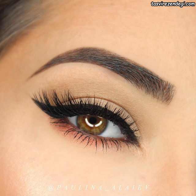 مدل آرایش چشم ملایم و جذاب