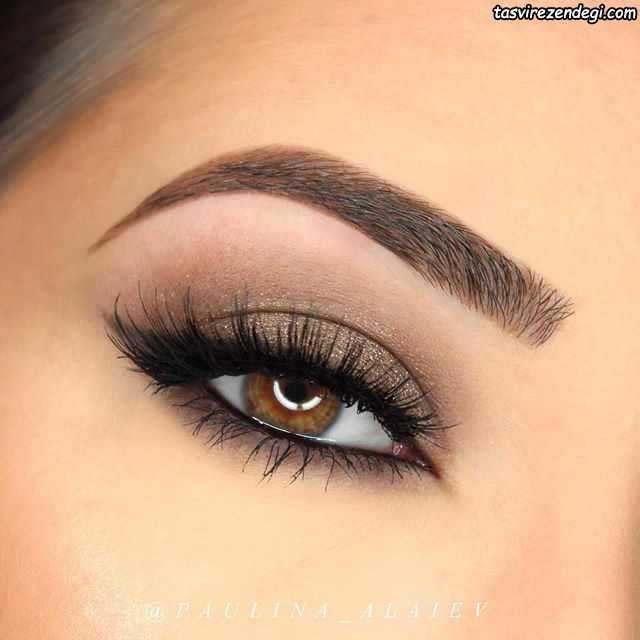 مدل آرایش چشم ملایم و جذاب