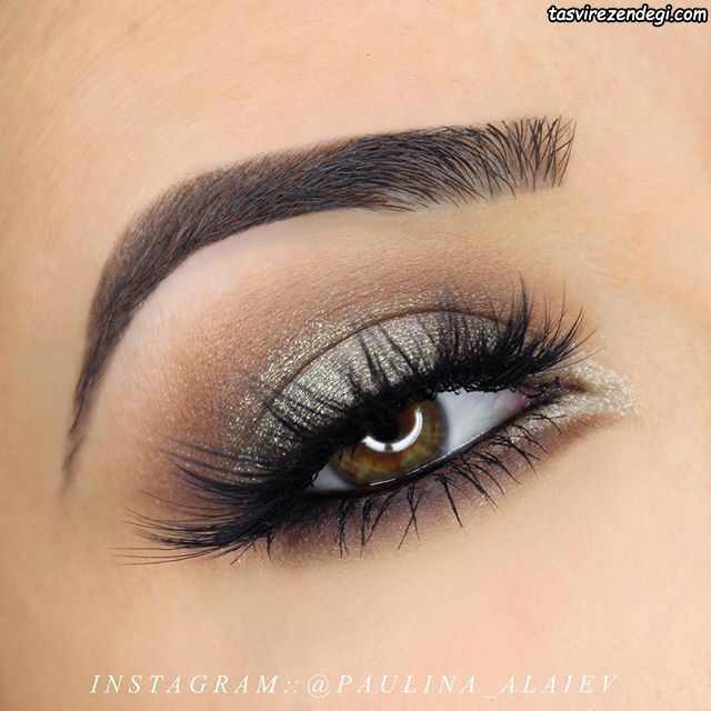 مدل آرایش چشم ملایم و جذاب