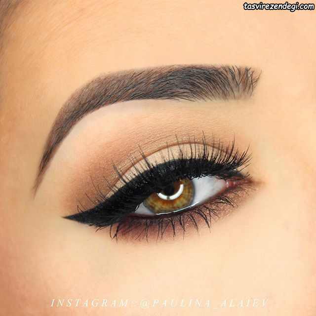 مدل آرایش چشم ملایم و جذاب