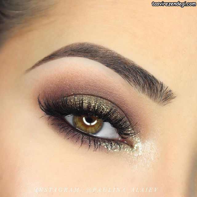 مدل آرایش چشم ملایم و جذاب